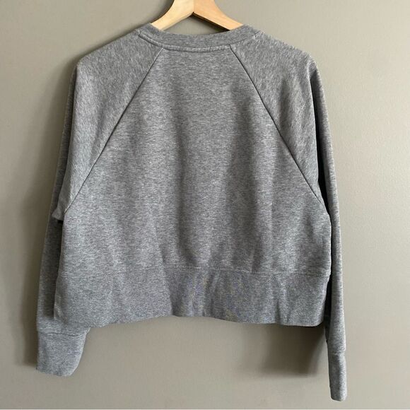 Nike Dri Fit Grey Puff Logo Sweater Womens Size XS - Picture 2 of 7